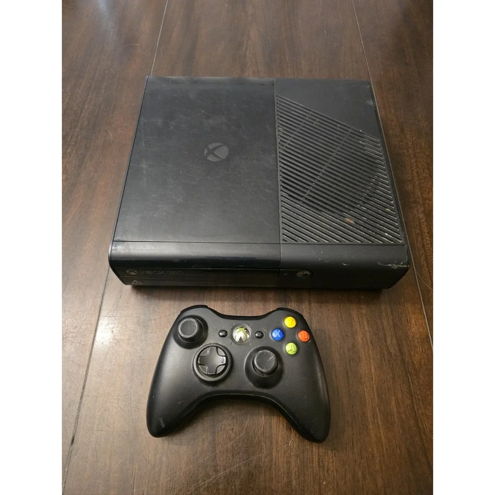 Microsoft Xbox 360 E Bundle | Console, 1 Controller, Power & HDMI Cords, 1 Game